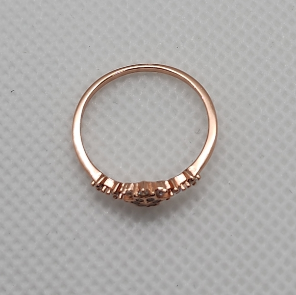 18K Rose Gold Plated 925 Sterling Silver Ring - Picture 4 of 11